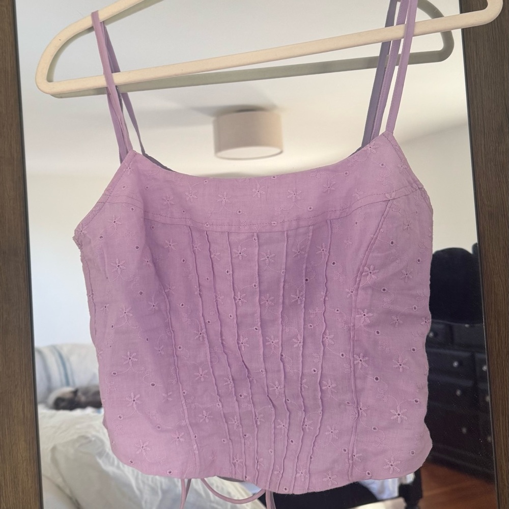Edikted Purple Elowen Eyelet Corset